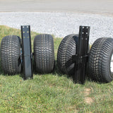 COMPLETE SET 4X4 REAR DOLLY WHEELS-STEEL