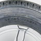Rueda de radios de aluminio ST205/75R15 con rango de carga D