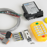Remolque de cobertizo con 18 funciones, control remoto Omnex, unidad completa