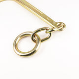Gancho en forma de J con anillo de 4"
