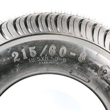 Neumático y rueda de repuesto para plataforma rodante de cobertizo 215/60-8 (18,5 x 8,5-8)