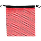 18" x 18" Red Jersey Safety Flag with Bungee
