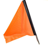 Conjunto de bandera naranja de montaje rápido de 18" x 18"