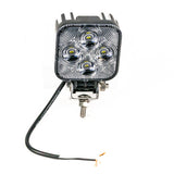 3" Square LED Work Light with Swivel 4 Diodes 1000 Lumens
