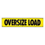18" x 84" Reflective Vinyl 'Oversize Load' Banner