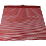 Bandera de malla de jersey rojo de 18" x 18" con lazo de alambre