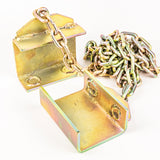 Arrastre doble para cobertizo de 4" x 4" (gancho en forma de C con cadena de 10')