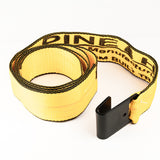 Correa para remolque de cobertizo de 3" x 96" con gancho negro