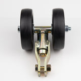 Rueda doble de 5" con giro para gato de manitas
