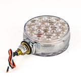 21 LED Double Faced Red & Amber Light with Clear Lens