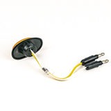 Luz LED ámbar de montaje lateral con ojal de goma