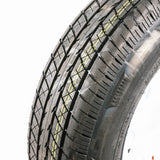 ST205/75R15 Load Range D on a White Spoke Wheel