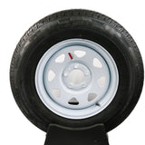 ST205/75R15 Load Range C on White Spoke Wheel