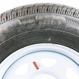 ST205/75R15 Load Range C on White Spoke Wheel