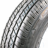 ST205/75R15 Load Range C on White Spoke Wheel