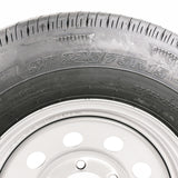 ST225/75R15 Load Range E on Silver Mod Wheel