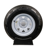 ST 205/75R14 Load Range 'C' on White Spoke Wheel