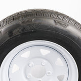 ST 205/75R14 Load Range 'C' on White Spoke Wheel