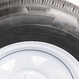 ST 205/75R14 Load Range 'C' on White Spoke Wheel