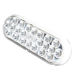 6" Amber Oval Tail Light-Clear