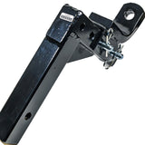 Adjustable Steel Ball Mount with 11" Drop-2" Receiver